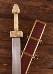 Roman Spatha, Straubing-Nydam type with leather scabbard