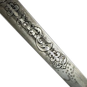 NORBERT HAND-AND-A-HALF MEDIEVAL SWORD etched