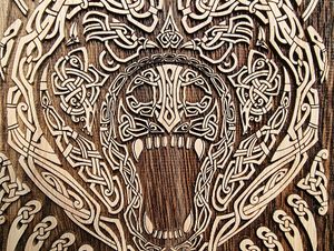 BERSERKER RUNES WALL DECORATION 45CM OAK - WOODEN STATUES, PLAQUES, BOXES{% if kategorie.adresa_nazvy[0] != zbozi.kategorie.nazev %} - WOOD{% endif %}