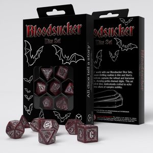 Bloodsucker Dice Set: Scarlet, Vampire RPG dice set