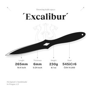 EXCALIBUR, couteau de lancer