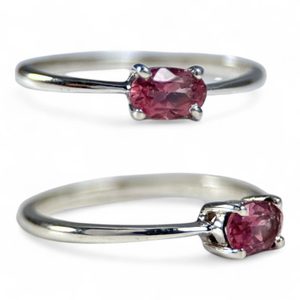 LORIEN, bague, tourmaline rose, argent 925/1000