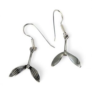 Druid Mistletoe, earrings, silver