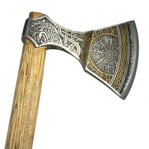 VEGVISIR, hache gravée et dorée