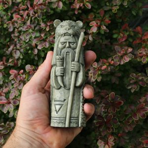 VELES, Slavic God, statuette artificial stone
