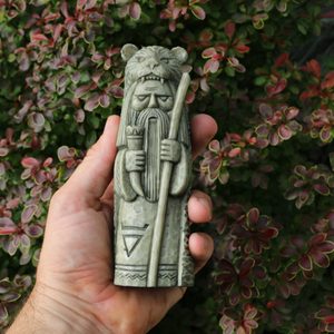 VELES, SLAVIC GOD, STATUETTE ARTIFICIAL STONE - SLAVIC STATUES, BOHEMIA, MORAVIA{% if kategorie.adresa_nazvy[0] != zbozi.kategorie.nazev %} - SCULPTURES, GARDEN DECOR{% endif %}