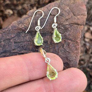 URANIA, ensemble en argent, verre, Ag 925