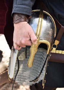 Coppergate Helmet, with butted aventail, 1.6 mm steel