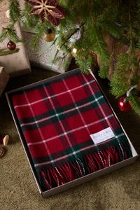 Irish wool blanket, lamb, Christmas