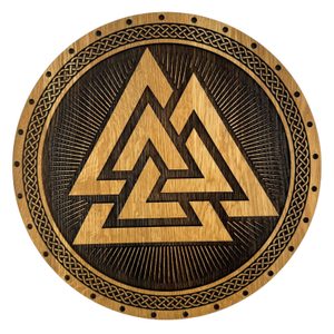VALKNUT, wooden wall picture 32cm