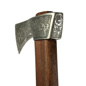 FLORA VALASKA traditional forged Carpathian Axe - etched