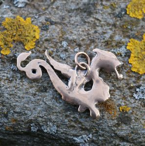 LUCIUS - dragon, pendant, bronze