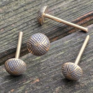 Celtic nail, exact copy, oppidum Stradonice, Bohemia