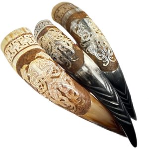 ODIN, decorated Viking horn