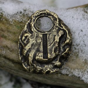ISA - Rune Pendant ant. brass