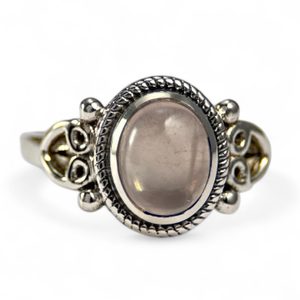 STROMBOLI, ring, rose quartz, silver 925/1000