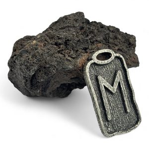 EHWAZ, Rune Pendant Zinc