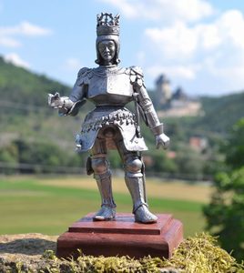 RUDOLF II, HOLY ROMAN EMPEROR, HISTORICAL TIN STATUE - LARGE - PEWTER FIGURES{% if kategorie.adresa_nazvy[0] != zbozi.kategorie.nazev %} - PAGAN DECORATIONS{% endif %}