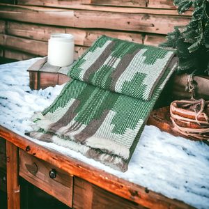SHEVITZA, couverture traditionnelle en laine des Balkans, naturelle