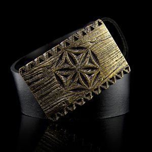 SVARGA, belt buckle, brass