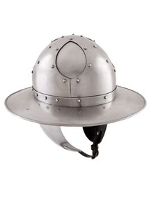 Iron hat with brim, 1.6 mm
