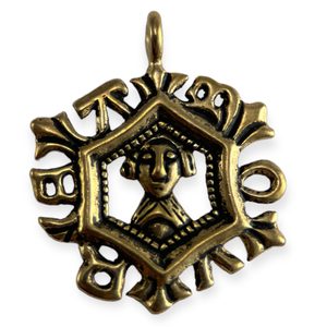 MEDIEVAL AMULET OF LOVE - bronze pendant