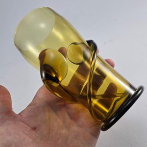 LEONARDA, forest green glass, goblet