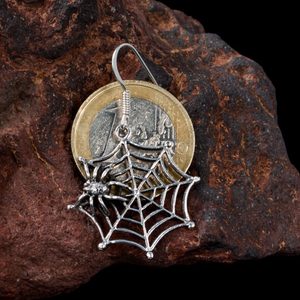 SPIDER IN A WEB, EARRINGS, SILVER - EARRINGS{% if kategorie.adresa_nazvy[0] != zbozi.kategorie.nazev %} - SILVER JEWELLERY{% endif %}