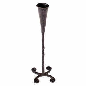 Forged medieval candlestick