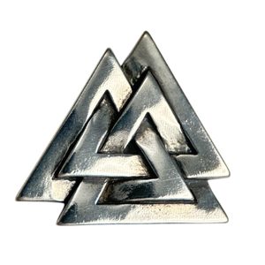 VALKNUT, silver viking pendant, Ag 925