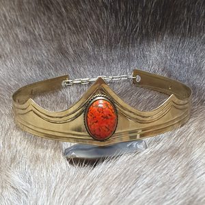 GRACIA medieval crown - tiara with glass