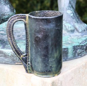 English Black Jack Leather Drinking Jug, decorative replica