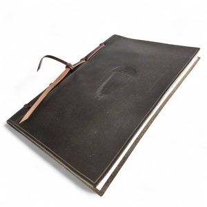 Trilobit, leather notebook, lined