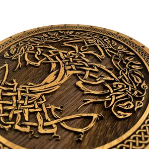 MJÖLLNIR - Hammer of Thor, wooden wall picture 32cm