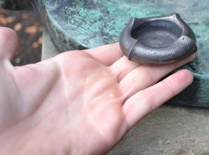 FORGED CANDLE HOLDER FOR TEA LIGHT CANDLES - FORGED PRODUCTS{% if kategorie.adresa_nazvy[0] != zbozi.kategorie.nazev %} - SMITHY WORKS, COINS{% endif %}