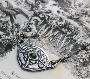 SPRING of the MOLDAU - Moldavite, silver necklace