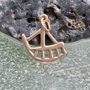 FANAS, bateau sâme, pendentif, bronze