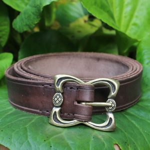 UMBRIA, brown Leather Belt