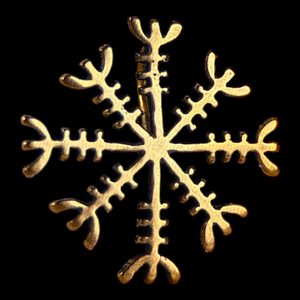 AEGISHJALMUR - Heaume de Crainte, Pendentif, Bronze