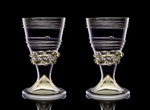 MEDIEVAL WINE GLASS, 14TH CENTURY, FRANCE, SET OF 2 - RÉPLIQUES HISTORIQUES DE VERRE{% if kategorie.adresa_nazvy[0] != zbozi.kategorie.nazev %} - VERRE ET CÉRAMIQUE{% endif %}