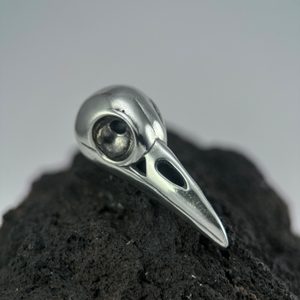 SKULL OF A CROW, pendant, silver 925, 15 g