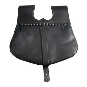 Medieval Leather Bag 13th - 15th Century black