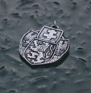 Czechoslovak Legion, coat of arms, Pendant, zinc