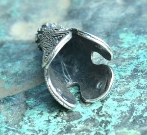 VIKING CAP END, BIRKA, STERLING SILVER, 22 G - FILIGREE AND GRANULATED REPLICA JEWELS{% if kategorie.adresa_nazvy[0] != zbozi.kategorie.nazev %} - SILVER JEWELLERY{% endif %}