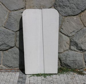 PAVISE PEINTE A LA MAIN, long bouclier en bois III