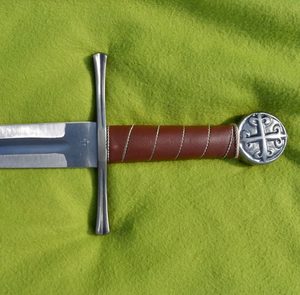 SINGLE HANDED SWORD, cross pommel, bone shaped guard