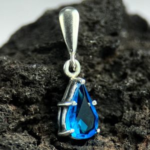 POLARIS - pendentif, argent, verre