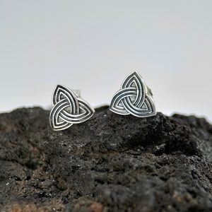 TRIQUETRA, Boucles d'oreilles celtiques, argent