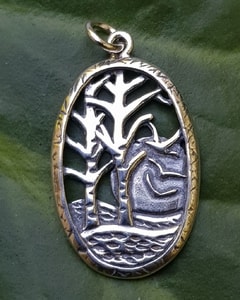 Tajga, pendentif en argent