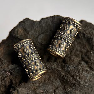 Perle de barbe - viking, 7 mm de diamètre, bronze